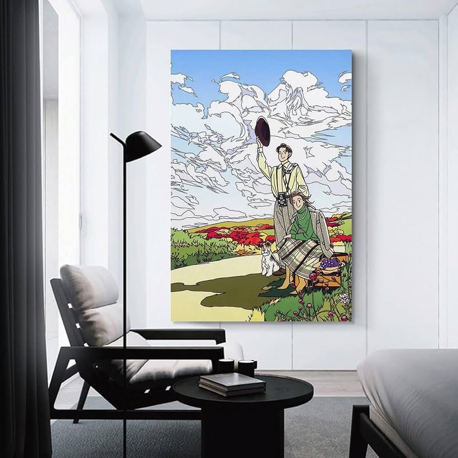 【絵画】煩悩菩提【原画】手描き ポスター イラスト インテリアやプレゼントにも！ Amazon.co.jp: わたせ せいぞうの絵画恋人たちの物語ポスター